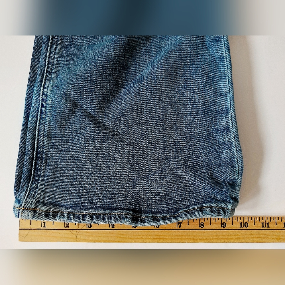 90s Loose Flare Mid Rise Jeans Gap size 30/10S Medium Wash Denim - Picture 8 of 8
